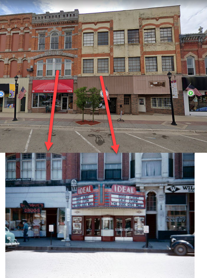 Ideal Theatre - Then And Now (newer photo)